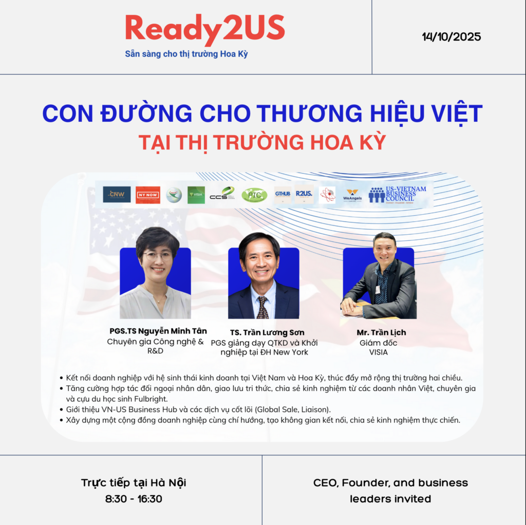 Sự kiện Ready2US: Con đường cho thương hiệu Việt tại thị trường Hoa Kỳ